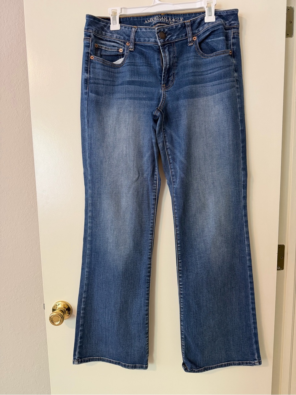 American Eagle Outfitters Women's Medium Blue Flared Jeans